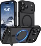 AMILIFECASES for iPhone 18 Pro Max Case Translucent Matte Magnetic – Black