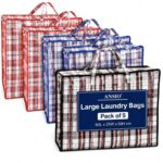 ANSIO Large Laundry Bags, Storage Bags, 60x25x50cm, Assorted 5 Pack. Sold & dispatched by ANSIO Direct