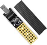 ANYOYO NVMe Enclosure, 10Gbps SSD to USB Adapter, M.2 NVMe SSD Adapter Compatible with M-Key & BM Key Support SSD Size 2242 2260 2280 Aluminum Alloy Shell with USB-A to C Apater