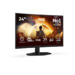 AOC C24G42FE 24 inch FHD Monitor Curved, 180Hz, VA Panel, 4ms GtG, Adaptive Sync, HDR10, FreeSync, (1920×1080 HDMI 1x 1.4 DP 1x 1.2)