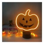 AOSCTELF Halloween Pumpkin Neon Sign USB/Battery Powered LED Night Light