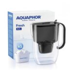 AQUAPHOR Water Filter Jug Fresh Black 3.2L with Maxfor Cartridge