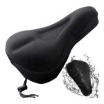 ASIRYVA Black Bike Seat Cushion with Gel Cover