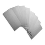 AULIGET 3mm Subway Self-Adhesive Tiles, 7.5x15cm, 100pcs Brushed Aluminum