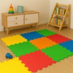 Activo 9 Pcs Foam Play Mat for Babies, Toddlers and Kids, Interlocking Soft Play Tiles