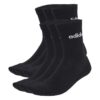 Adidas Black Crew Socks, 6 Pack