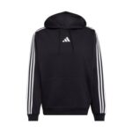 Adidas Essentials 3-Stripes Fleece Hoodie Black/White S