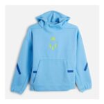 Adidas Junior Boys Messi Z.N.E Hoodie – Blue/Light Blue/Light Orange