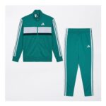 Adidas Junior Tiberio 3-Stripes Tracksuit – Pure Teal
