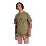 Adidas Mens Essentials Linear Shirt – Olive Strata/Black – M