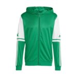 Adidas Mens Squadra25 Hoodie Sweatshirt Green/White, M Tall