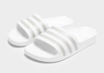 Adidas Originals Adilette Aqua Slides Womens, White, Size 4 – Free C&C