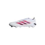 Adidas Predator Laceless Firm Ground Boots, White/Solar Turbo/Black, UK12