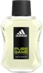 Adidas Pure Game Eau de Toilette, Woody Fragrance With Notes of Lemon and Basil, Long Lasting Fresh EDT, 100ml