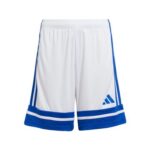 Adidas Squadra25 Kids Shorts, White/Team Royal Blue, 9-10 Years