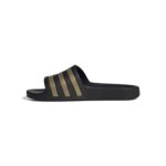 Adidas Unisex Adilette Aqua Slides Core Black/Gold 11 UK/46 EU
