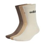 Adidas Unisex Kids Linear Cushioned Crew Socks, 3 Pairs, 5-6Y
