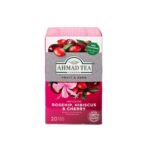 Ahmad Tea Rosehip Hibiscus Cherry Herbal Infusion 20 Tea Bags