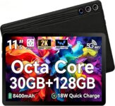Ainmel 11.5 inch Tablet, Android Tablet, 2K Display (2000×1200 IPS), Octa-Core CPU, 30GB128GB(TF 1TB), 8400mAh, 13MP8MP, Widevine L1, Wi-Fi 6, 18W Quick Charge Gaming Streaming Study Tablets Pad