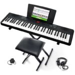 Alesis Melody 61-key Keyboard Piano with Stand, Bench, Headphones, Lessons