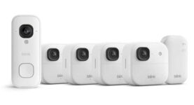 All-new Blink Outdoor 2K Cameras (4 Cameras) Free Blink Video Doorbell 2K Sync Module Core included (White / Black) – Prime Price