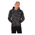 Alpha Industries Back Print Hoodie, Camo, Black, Men