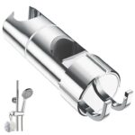 Alyvisun Adjustable Shower Head Holder with 2 Hooks