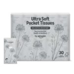 Amazon 4-Ply Pocket Tissues, 300 Count (30 Packs of 10) – White – Prime Members