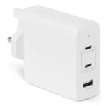 Amazon Basics 120W (C1/C2 100W) 3-Port Fast Charging USB-C Nano GaN Wall Charger, PPS, PD 3.0, SFC3