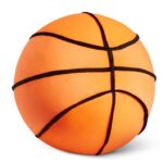 Amazon Basics Basketball Plush Pillow, Sport Style Stuffed Toy Cushion for Bed or Sofa, Kids Room Decor, Orange
