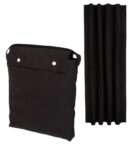 Amazon Basics Portable Blackout Curtain Shade with Suction Cups, Noise Reducing, 50 W x 78L, Black, 1-Pack