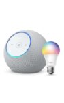 Amazon Echo Dot Max (Newest Gen) Glacier White Tapo L530EA Smart Light Bulb (E27) – Early Prime Deal