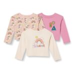 Amazon Essentials 3 Pack Girls Long-Sleeved Cotton T-Shirts (10 Years)