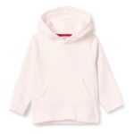 Amazon Essentials Boys Fleece Hoodie Sweatshirt, White, 8 Years