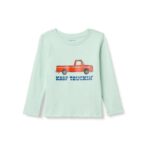 Amazon Essentials Boys and Toddlers Long-Sleeve Cotton Jersey T-Shirts – Size 8-9 Years