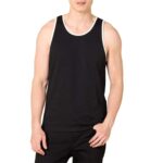 Amazon Essentials Mens Active Quick-Dry Tech-Stretch Moisture-Wicking Lightweight Gym Vest, Black – Large