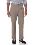 Amazon Essentials Mens Classic-Fit Wrinkle-Resistant Pleated Chino Trousers, Dark Brown W31 L29