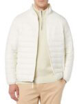Amazon Essentials Mens Packable Puffer Jacket (light beige size L)