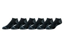 Amazon Essentials Mens Performance Breathable Cotton-Poly Blend Cushioned No Show Running and Trainer Athletic Ankle Socks – 12-14