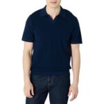 Amazon Essentials Mens Regular-Fit Short-Sleeved Knit Polo Jumper – Navy – Small