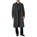 Amazon Essentials Mens Relaxed-Fit Double-Breasted Wool-Blend Long Coat size XL
