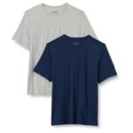 Amazon Essentials Mens Short Sleeve Super Soft Modal Vest Undershirt, Pack of 2 – Large