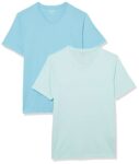 Amazon Essentials Mens Short-Sleeve V-Neck T-Shirt, Pack of 2 – Medium