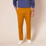 Amazon Essentials Mens Slim-Fit Stretch Chino Trousers (Dark Camel 36W/32L)