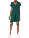 Amazon Essentials Womens Casual Surplice Dress – Size Small – Jade Green