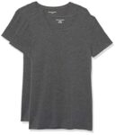 Amazon Essentials Womens Regular-Fit Short-Sleeve Crewneck T-Shirt, Pack of 2 – L