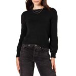 Amazon Essentials Womens Soft Touch Pleated Shoulder Crewneck Jumper – size XS