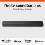 Amazon Fire TV Soundbar Plus, 3.1 Channel, All-In-One Design, Dolby Atmos, DTS:X, Clear Dialogue