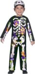 Amscan – Boys Halloween Skeleton Cutie Jumpsuit Kids Fancy Dress Costume Age: 2-5 Years
