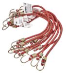 Amtech 10pc Mini Bungee Cords 10, 5mm with Metal Hooks, For Lightweight Binding, Camping and Vehicle Organisation